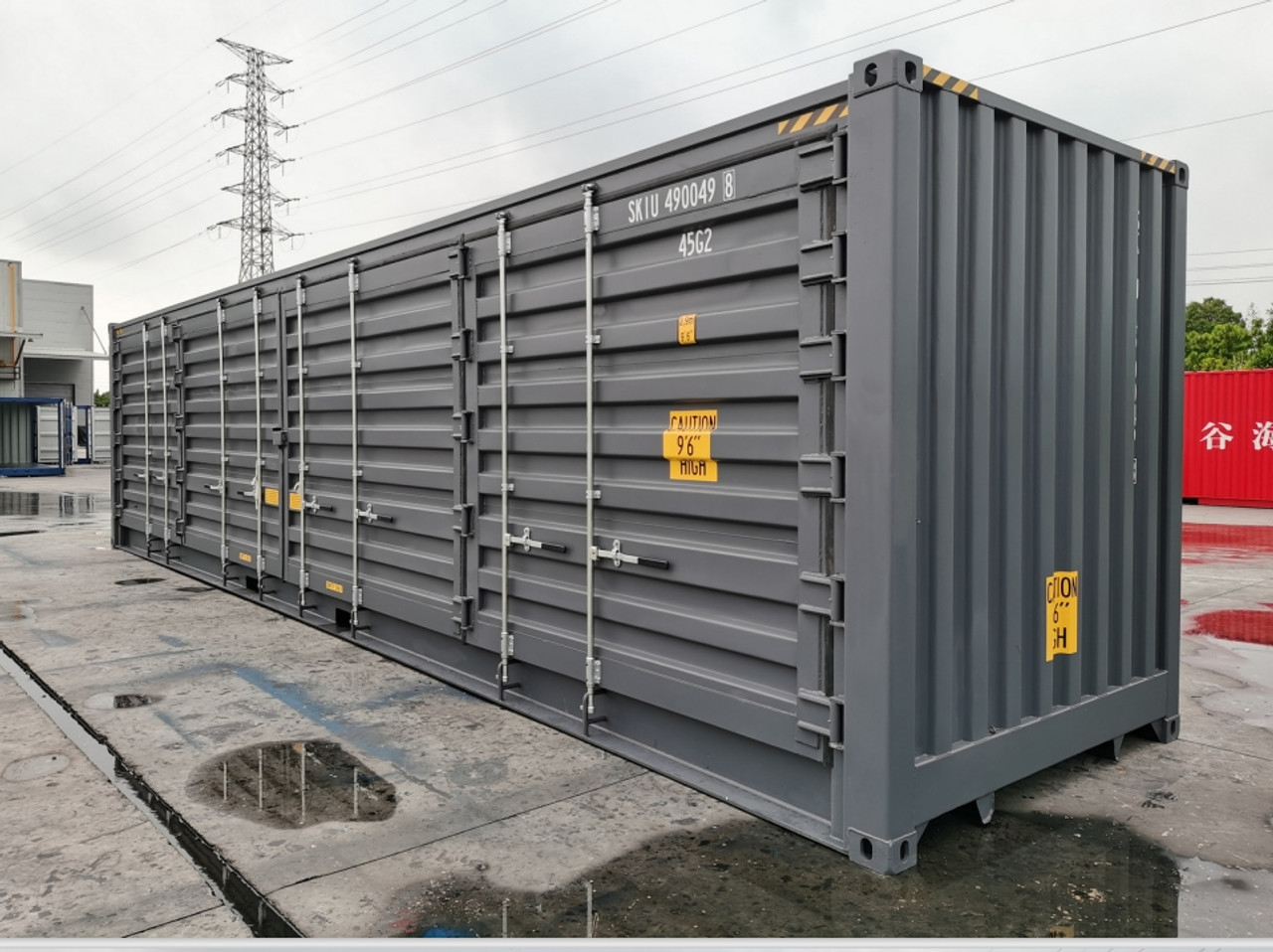 40ft New High Cube Open Side Shipping Container - Image 4